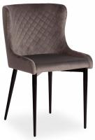 Стул MANTRA (mod. 713) ткань/металл, 49х61х82 см, высота до сидения 49 см, серый barkhat 26/черный (поставляется по 4 шт)