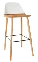 Барный стул BS-S123A белый/бук