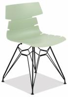 Стул HANSEN (mod. 622N) пластик/металл, 51х47х80 см, высота до сиденья 45 см, фисташковый/черный (поставляется по 4 шт)