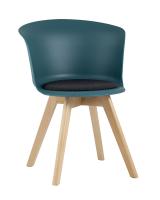 Стул Blossom с подушкой темно-бирюзовый. Фото №1