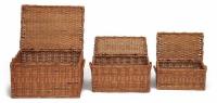 Сундук Secret De Maison Bonanza (набор из 3 штук)  натуральный ротанг, 40*25*20/48*32*25/55*40*30 см, Коньяк