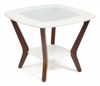 Стол журнальный GOODWIN МДФ/дерево, 65*65*50 см, белый Стол журнальный GOODWIN МДФ/дерево, 65*65*50 см, белый. Фото №1