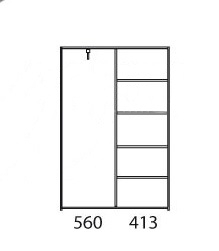 Шкаф для одежды Давиль 1240 ММ-126-49. Фото