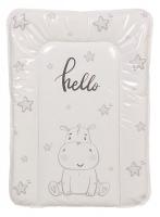 Матрас пеленальный Polini kids Бегемотик, серый. Фото №1