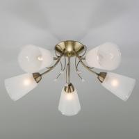 Потолочная люстра Eurosvet Patrice 30150/5 античная бронза фото Потолочная люстра Eurosvet Patrice 30150/5 античная бронза. Фото №1