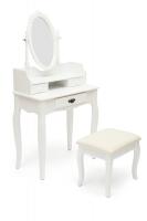 Туалетный столик с пуфом NY-V3024 (Белый) фото Туалетный столик с пуфом NY-V3024 (Белый)