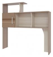 Манхэттен Надстройка стола компьютерного 1200 Ясень шимо т. /Ясень шимо с. /Капучино. Фото №1