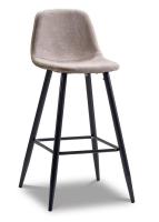 Барный стул 350B темно-бежевый/черный. Фото №1