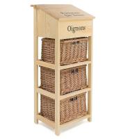 Тумба Legumes PE-09 с 3-мя корзинами и ящиком фото Тумба Legumes PE-09 с 3-мя корзинами и ящиком. Фото №1