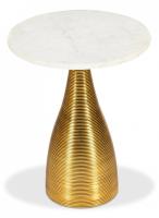 Столик кофейный Secret De Maison CINTRA ( mod. 12473 ) алюминиевый сплав/мрамор, 40,7x40,7x52,7см, золотой/gold