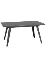 Стол обеденный Палермо раскладной 160-200*90 серый со стеклом