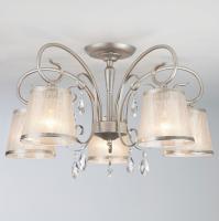 Потолочная люстра Eurosvet Liona 60065/5 серебро фото Потолочная люстра Eurosvet Liona 60065/5 серебро. Фото №1