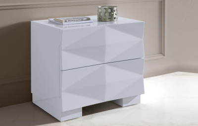 Тумба прикроватная М-153 белая. Фото