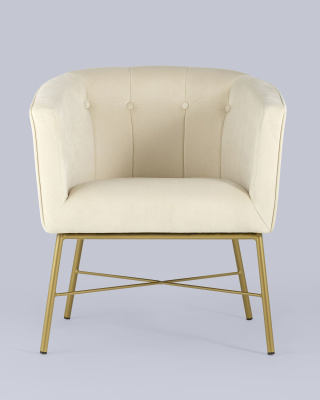 Кресло Шале велюр бежевый. Фото №5