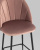 Стул полубарный Логан велюр пыльно-розовый фото Стул полубарный Логан велюр пыльно-розовый. Фото №9