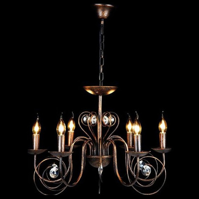 Подвесная люстра Eurosvet Tomas 60018/6 черный с золотом. Фото №2