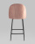 Стул полубарный Логан велюр пыльно-розовый фото Стул полубарный Логан велюр пыльно-розовый. Фото №6