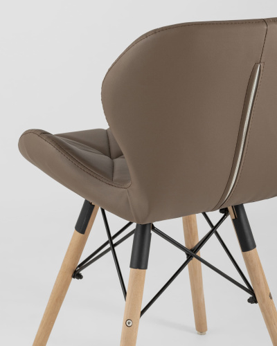 Стул Бон экокожа коричневый. Фото №8