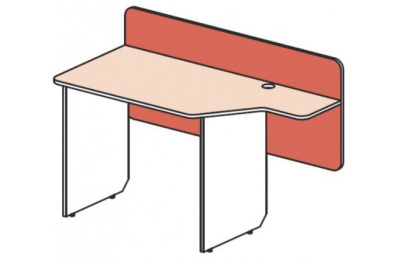 Стол с задней стенкой Силуэт. Фото №2