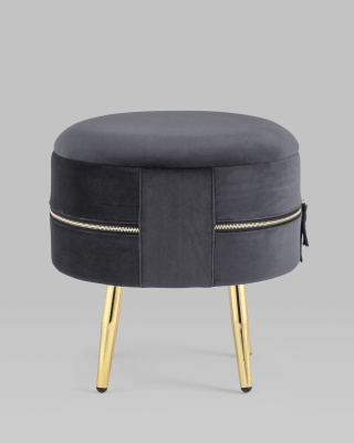 Пуф Тильда велюр антрацит. Фото №4