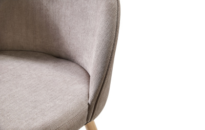 Барный стул 373B бежевый/дерево. Фото