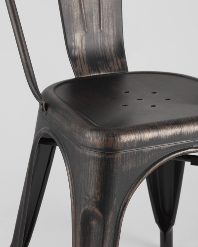 Стул барный Марсель велюр серый. Фото №9