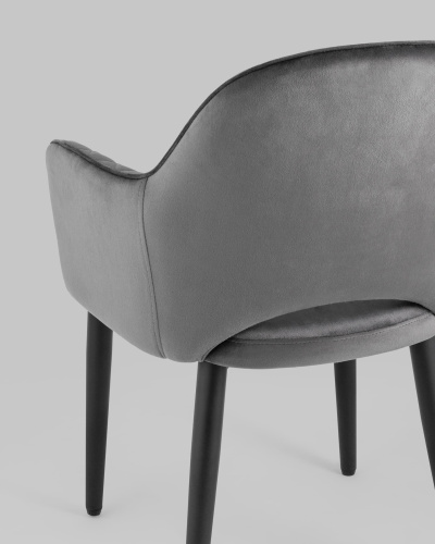 Стул Венера диамант велюр серый. Фото №8