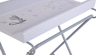 Стол пеленальный Polini kids Бегемотик, серый. Фото