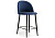 Барный стул Амизуре темно-синий / черный матовый