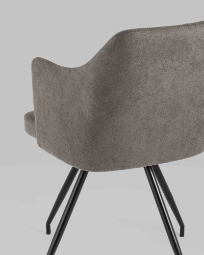 Стул Слинг вращающийся серо-коричневый. Фото №9