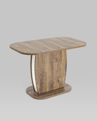 Стол Barrel 110-145*70 дуб Ка/белый. Фото №3