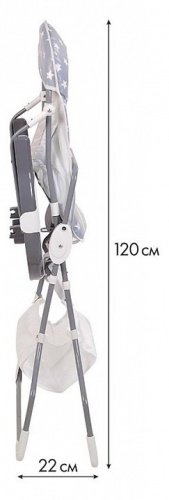Стул для кормления Polini kids 252 Звезды, серый. Фото №10