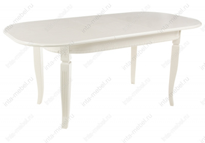 Стол деревянный Romeo без патины / молочный. Фото