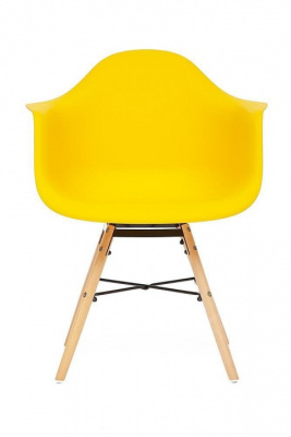 Кресло Secret De Maison CINDY (EAMES) (mod. 919) , желтый/yellow with natural legs (поставляется по 4 шт). Фото №2