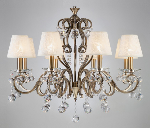 Подвесная люстра Eurosvet Eileen 1448/8 античная бронза Strotskis. Фото №1