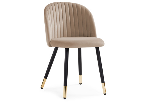 Стул Gabi dark beige / black / gold фото Стул Gabi dark beige / black / gold. Фото №1