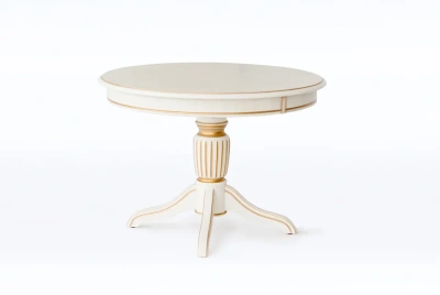 Стол Орион 6 с патиной (резная нога). Фото