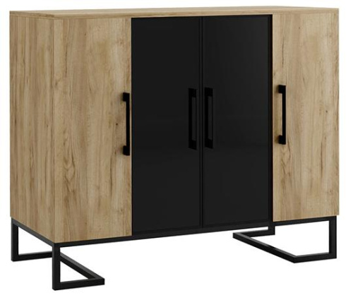 Тумба под оргтехнику Loft Дуб Натур. Фото №2