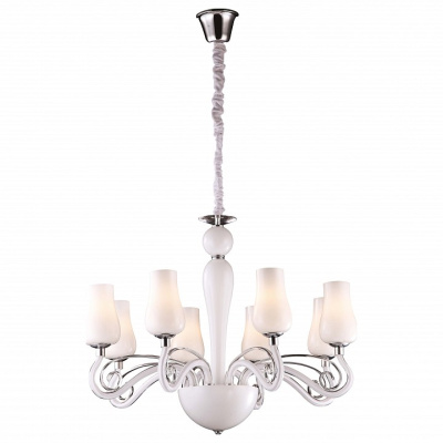 Подвесная люстра Arte Lamp Biancaneve A8110LM-8WH. Фото