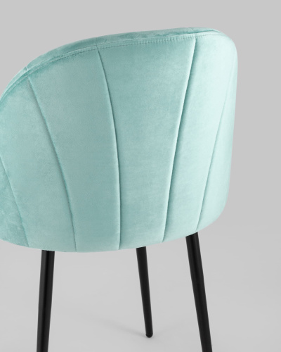 Стул Логан велюр пыльно-голубой. Фото №8