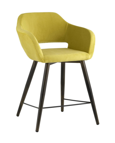 Стул полубарный Саймон велюр золотистый. Фото №1