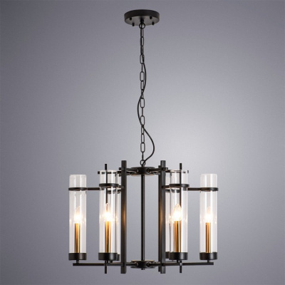 Подвесная люстра Arte Lamp Hugo A1688LM-6BK. Фото