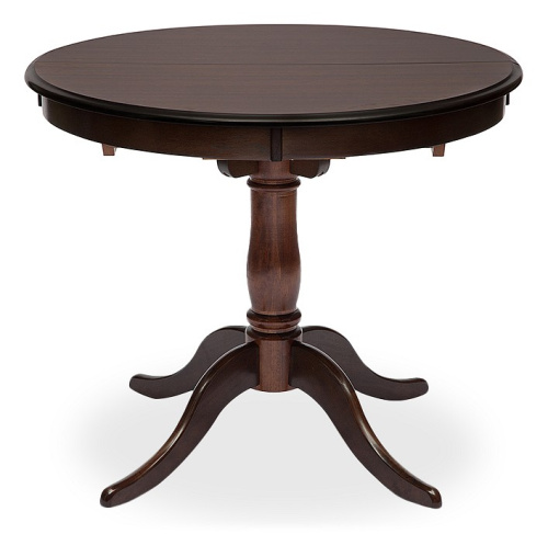 Стол раскладной Siena ( SA-T4EX) дерево гевея/мдф, 90+30х90х75см, Tobacco. Фото №1