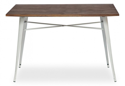 Стол Secret De Maison LOFT металл/столешница: дерево береза, 120*80*78 cm, butter white фото Стол Secret De Maison LOFT металл/столешница: дерево береза, 120*80*78 cm, butter white. Фото №1