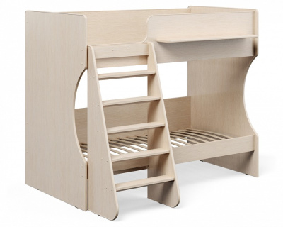 Кровать двухъярусная Р434, древесина коричневая светлая дуб. Фото №3