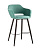 Стул барный Саймон велюр морской