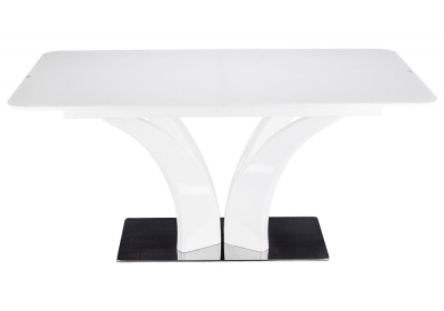 Стол стеклянный Horns 140 super white. Фото