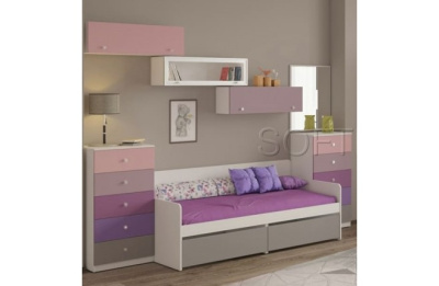 Шкаф навесной с открыванием фасада вверх Силуэт. Фото №5