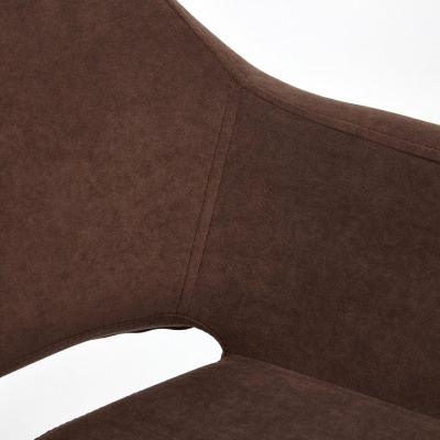 Кресло MODENA хром флок , коричневый, 6. Фото №2