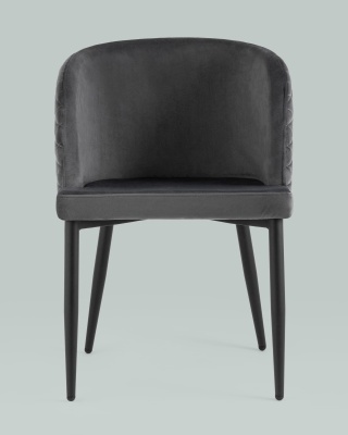 Стул Оскар велюр серый. Фото №5